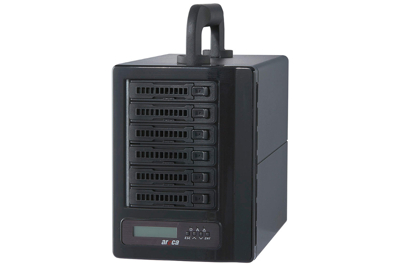 Areca  ARC-8050T3U-6M  2.5インチ SAS/SATA対応 6ベイ 外付RAID ユニット　Thunderbolt3 ＆ USB3.2 Gen2 接続　Expander機能 対応モデル