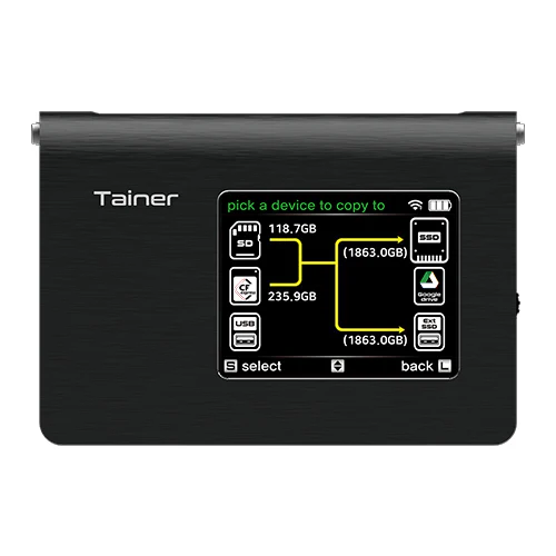 TAINER オールインワンポータブルバックアップストレージ(2TB SSD付き)